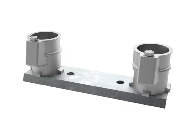 Perma-Cast 3" Deck Anchor Channel Mount Set, Aluminum | PC-3008-A