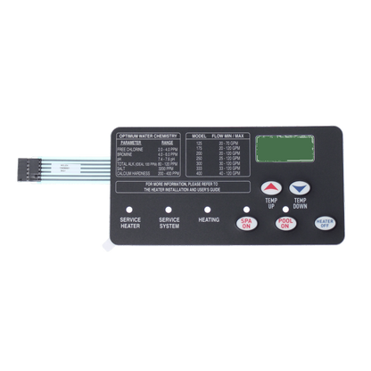 Pentair MasterTemp Heater 5 Button Membrane Keypad | 472610Z