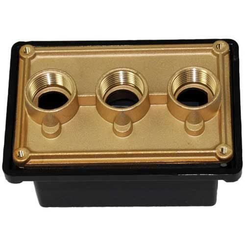 Pentair Brass Base Junction Box w/ Polycarbonate Cover, 3/4" Ports | 78310600