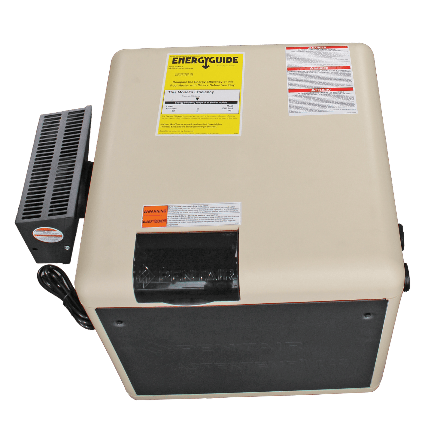 Pentair MasterTemp 125 High Performance Heater 125,000 BTUs, Natural Gas | EC-462024