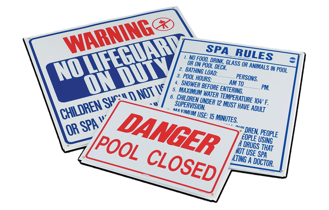 Pentair Sign Pool Rules 18X24 Two Color | R230400