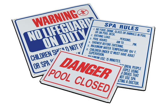 Pentair Sign Pool Rules 18X24 Two Color | R230400