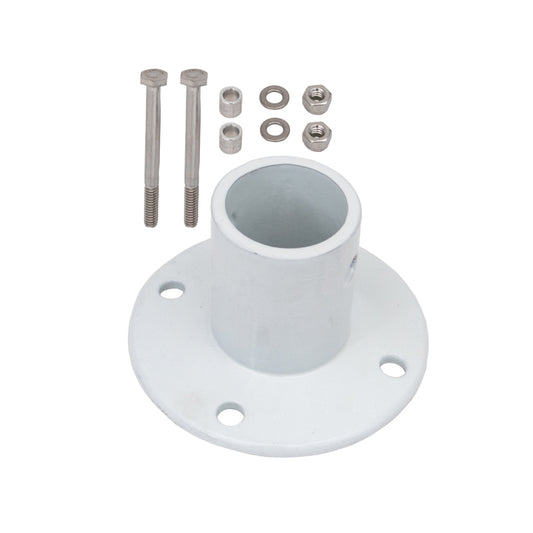 1.9" SLIDE FLANGE WHITE ALUMINUM PERMACAST