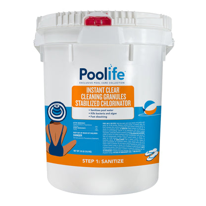 Poolife Instant Clear Cleaning Granules, 35 lb