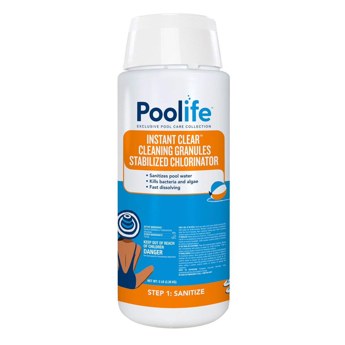 Poolife Instant Clear Cleaning Granules, 5 lb