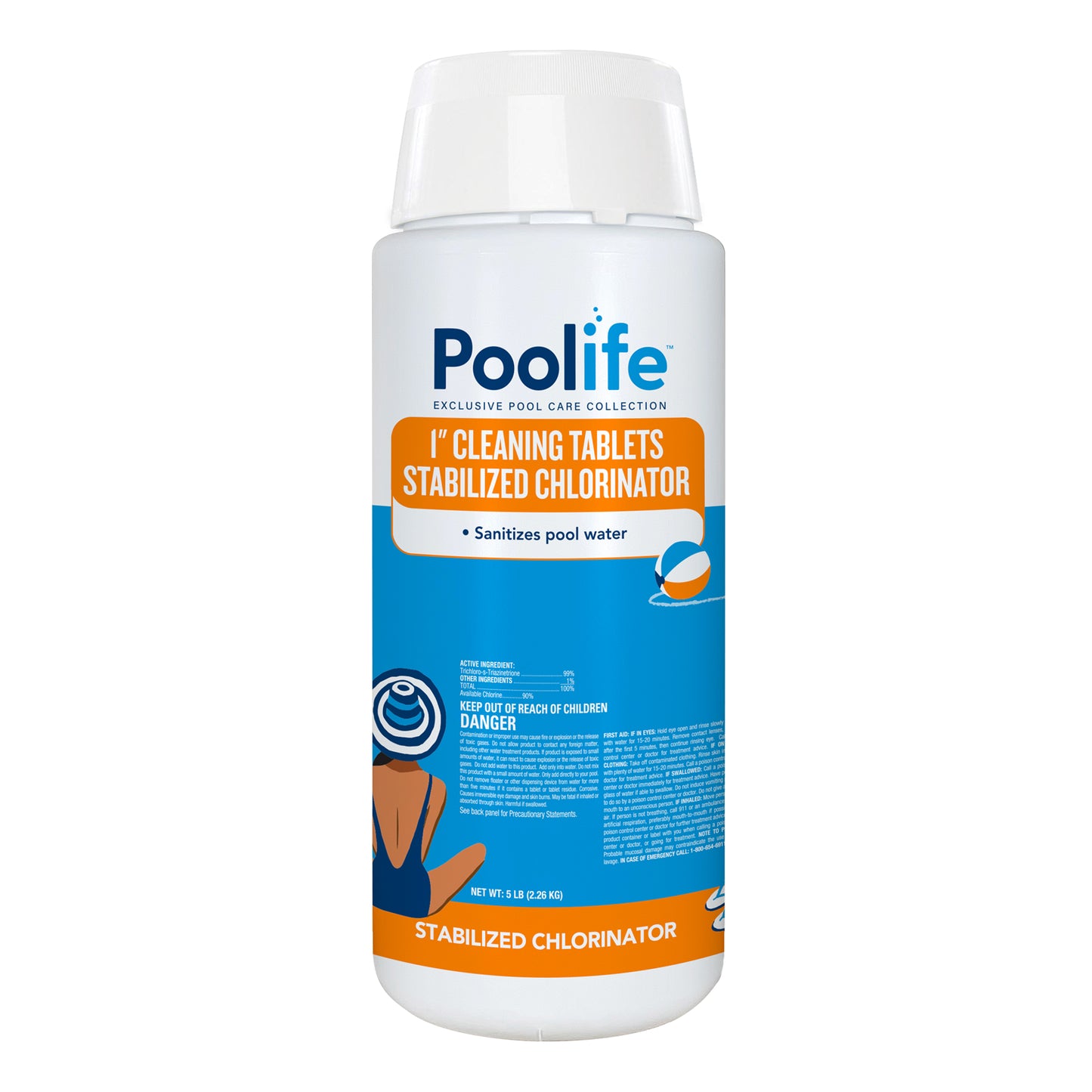 Poolife 1" Cleaning Tablets, 5 lb