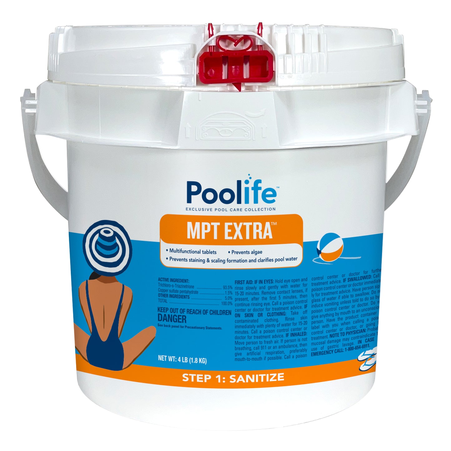Poolife MPT Extra 3" Chlorinating Tablets, 4 lb