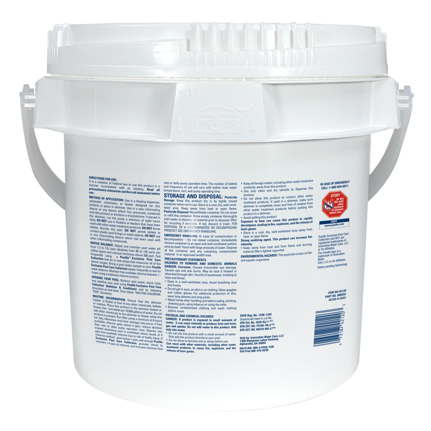 Poolife MPT Extra 3" Chlorinating Tablets, 4 lb