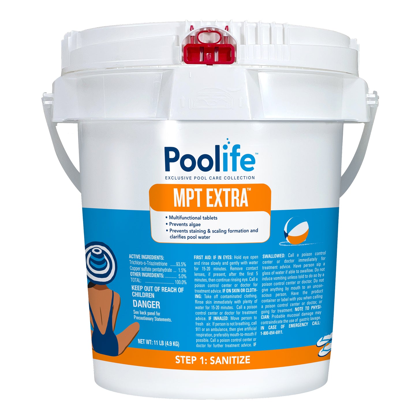 Poolife MPT Extra 3" Chlorinating Tablets, 11 lb