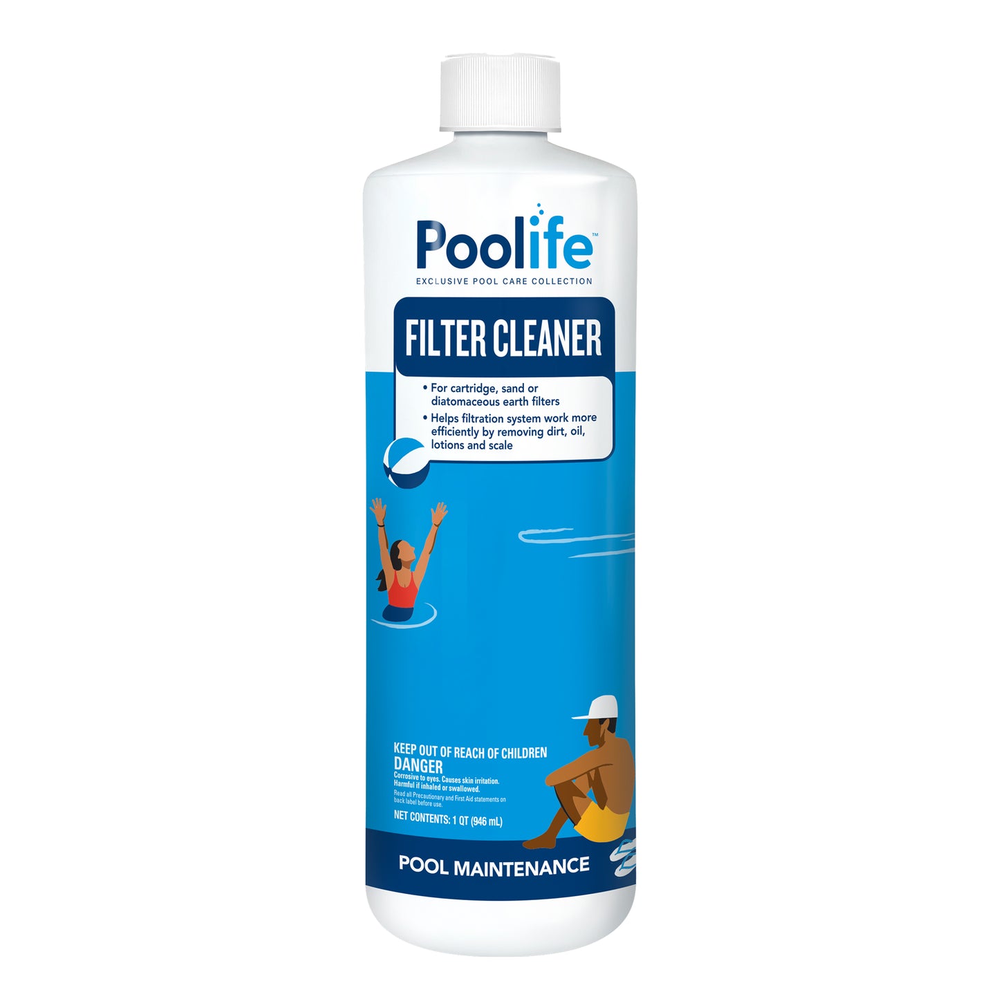 Poolife Filter Cleaner, 1 qt / 32 oz