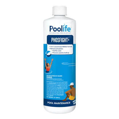 Poolife PhosFIGHT+ Phosphate Remover, 1 qt / 32 oz