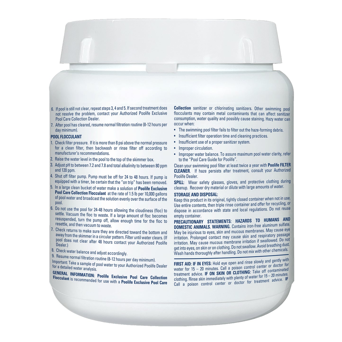 Poolife Flocculant, 2.25 lb