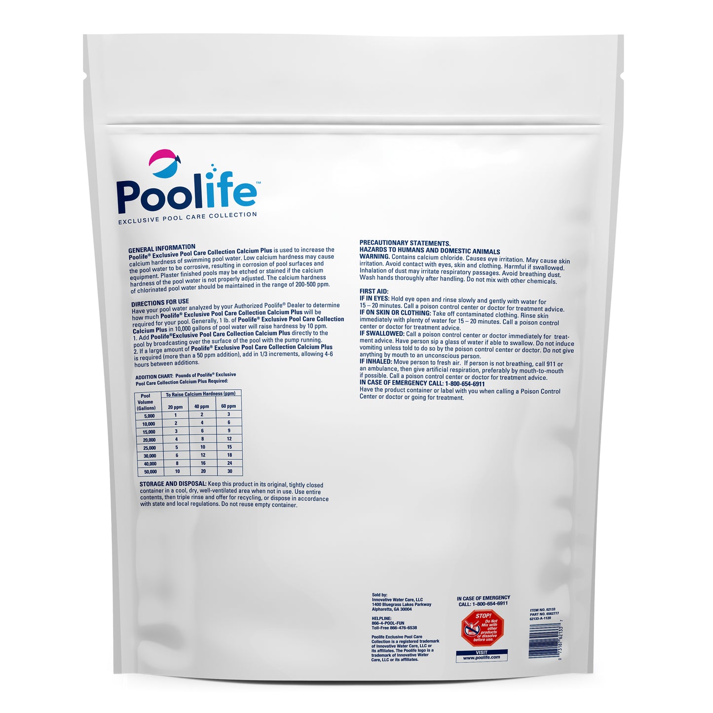 Poolife Calcium Plus, 20 lb