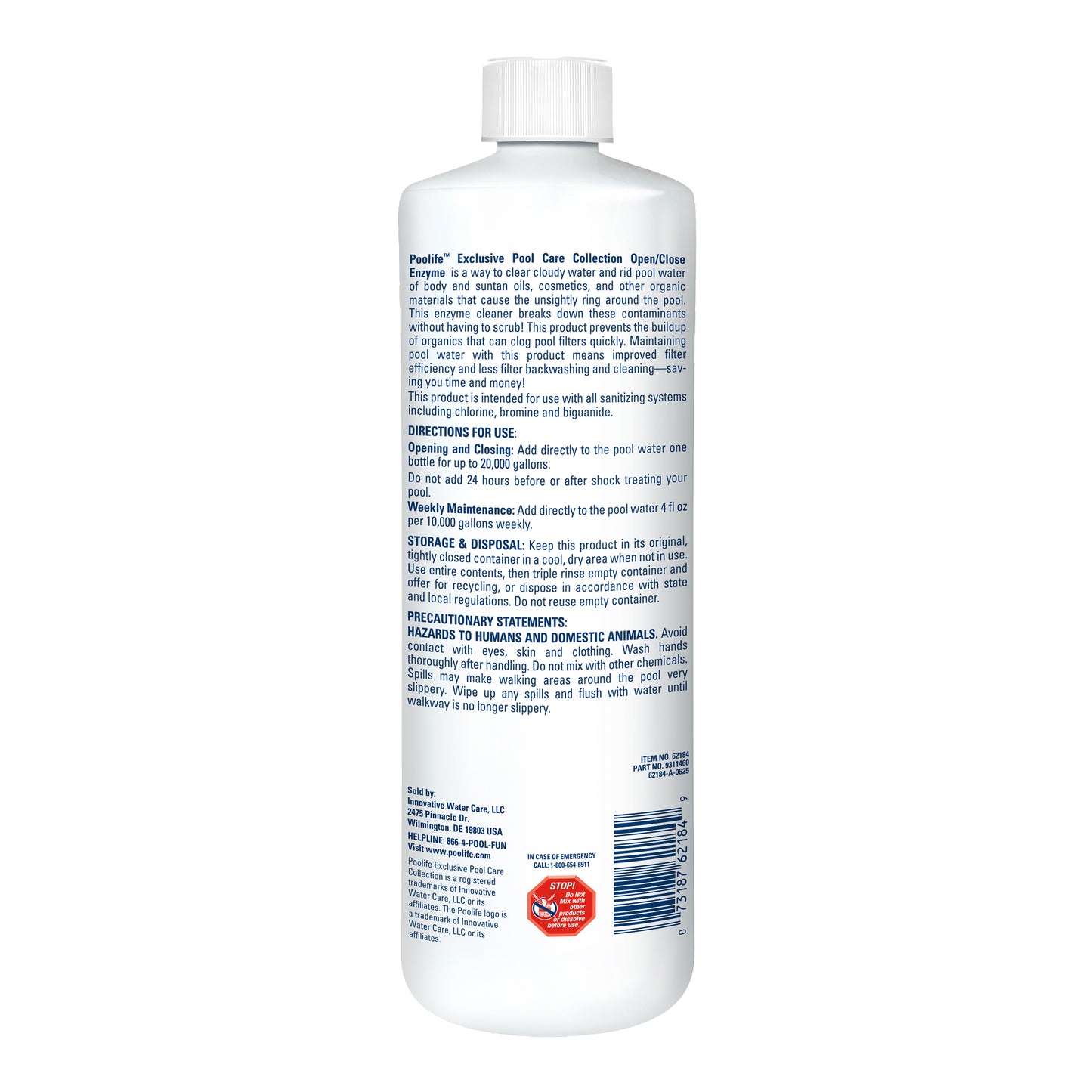 Poolife Open Close Enzyme, 1 qt / 32 oz