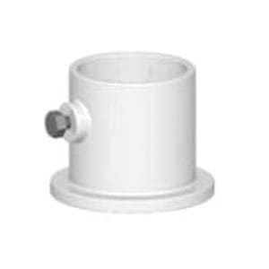 Perma-Cast 1.9" White Aluminum Deck Anchor Flange, Center Hole | PF-2119-L