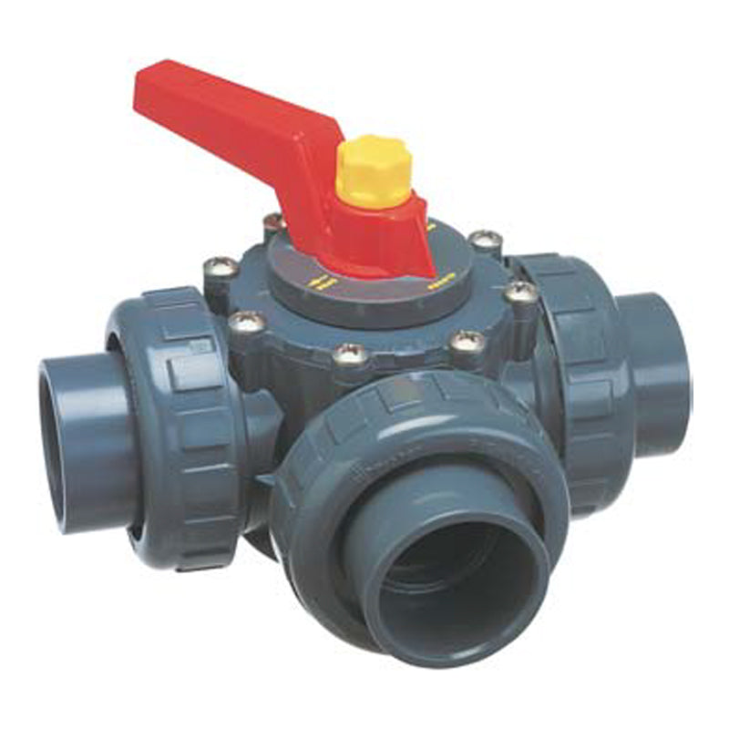 2" SKT X SKT X MPT 3 PORT VALVE