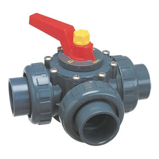 2" SKT X SKT X MPT 3 PORT VALVE