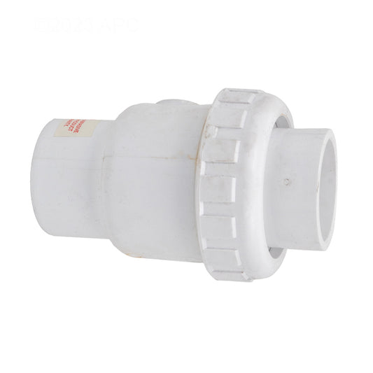 1.5" SKT CHECK VALVE SINGLE UNION PVC .25 LB LOAD PRAHER