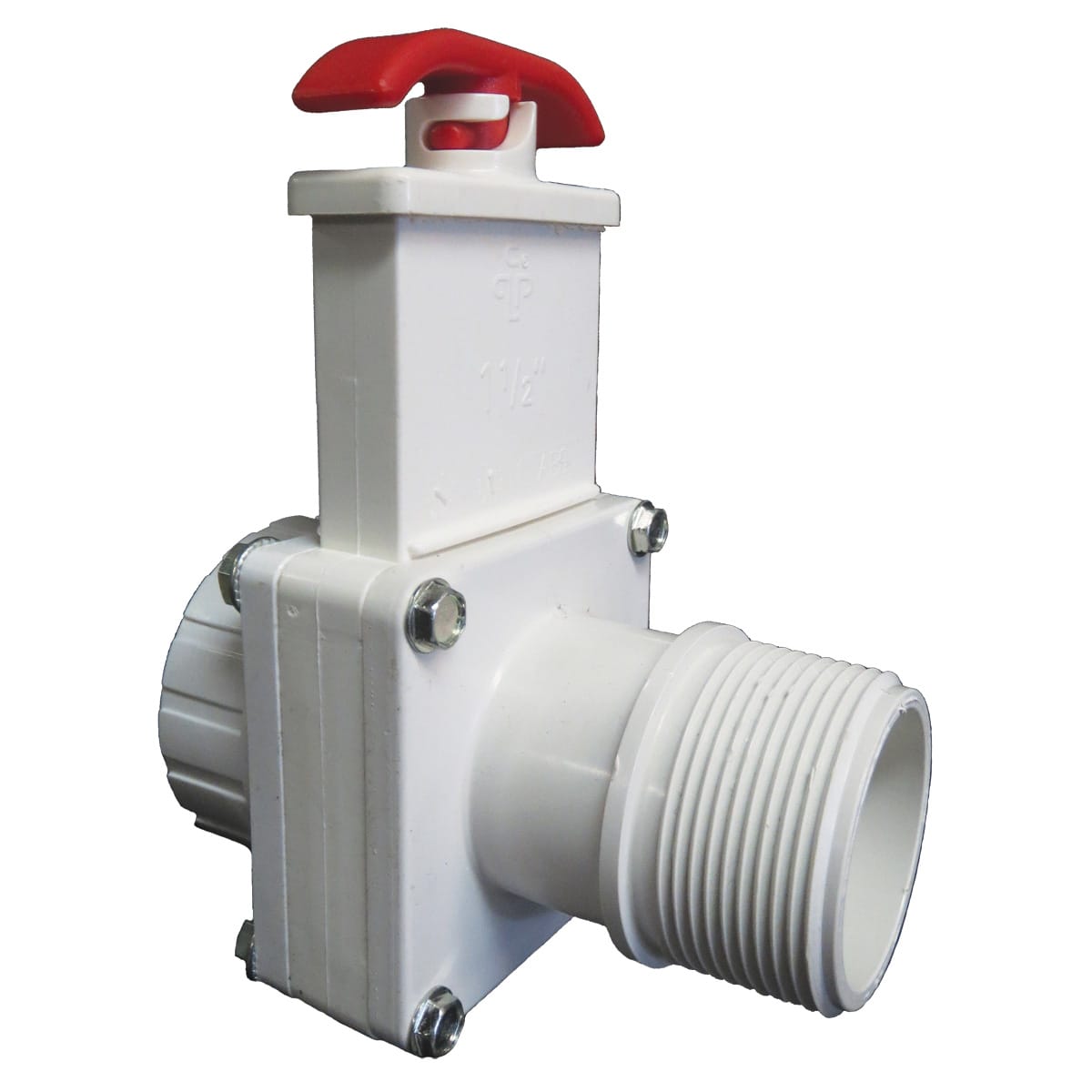 Praher Slide Valve 1 ï¿½" Mpt X 1 ï¿½" Fpt - White | 150-GMFT