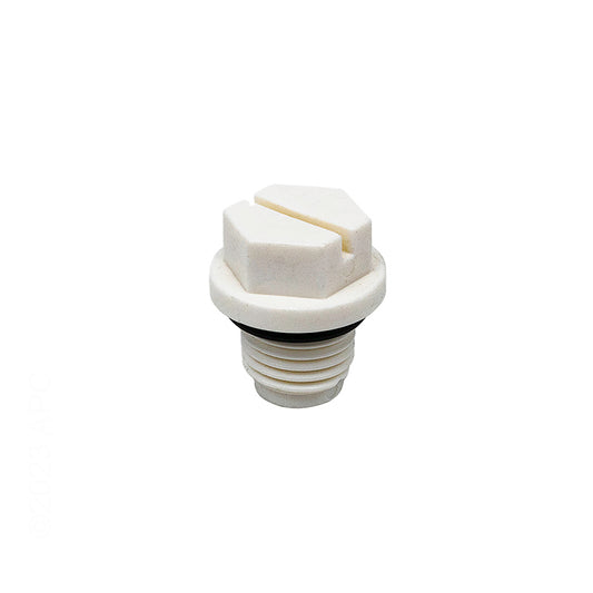1/4" PLUG ABS WHITE
