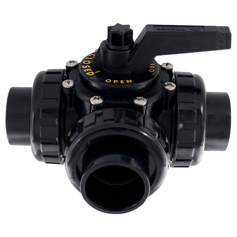 1.5" 3 PORT VALVE UNIONIZED