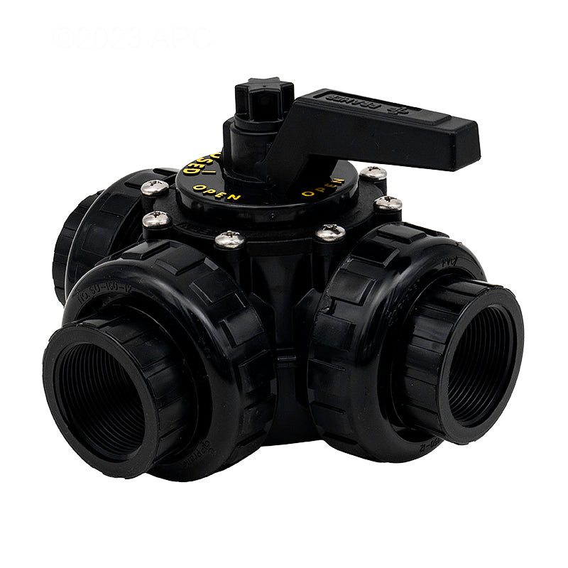 1.5" FPT 3 PORT VALVE UNIONIZED