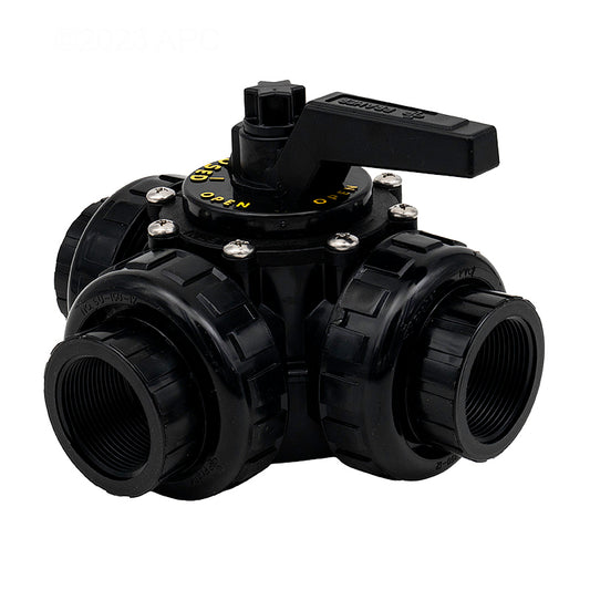 1.5" FPT 3 PORT VALVE UNIONIZED
