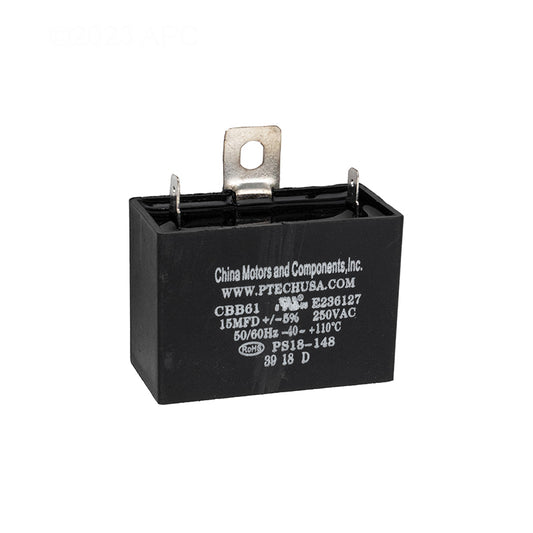 CAPACITOR RUN 15MFD 250VMERITEK