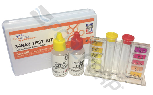 PoolStyle Supreme Series 3-Way Test Kit with Case | PSL-47-0600