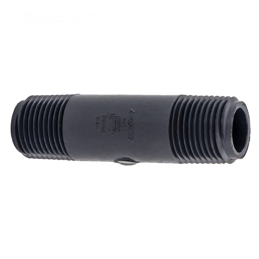 .5" X 3" NIPPLE THREADED SCHEDULE 80 GRAY