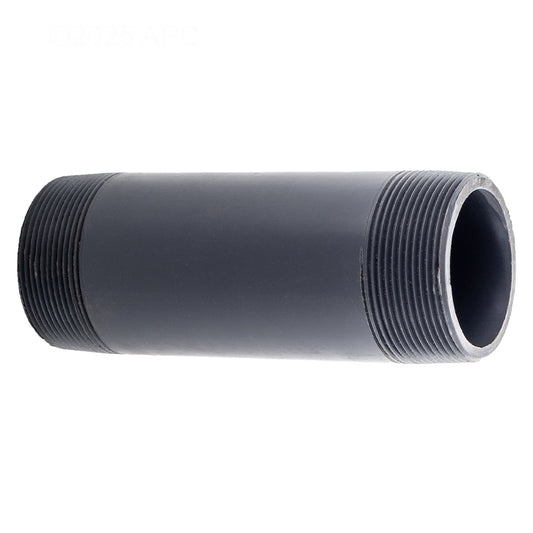 2" X 6" NIPPLE THREADED SCHEDULE 80 GRAY