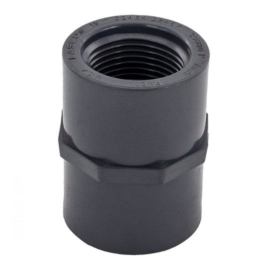 1" SKT X FPT FEMALE ADAPTER SCHEDULE 80 GRAY