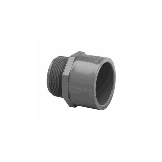 .5" MPT X SKT MALE ADAPTER SCHEDULE 80 GRAY