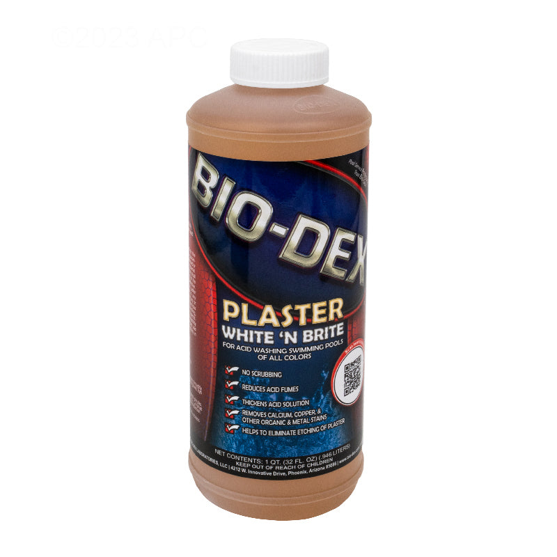 Bio-Dex Plaster White 'N Brite for Acid Wash, 32 oz Bottle | PWB32