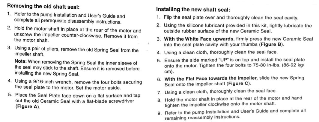 Step-by-step guide for removing and replacing the Pentair Superflo/SuperMax Seal Set 356197 by Pool Goods, with numbered instructions and expert tips for proper orientation and assembly.
