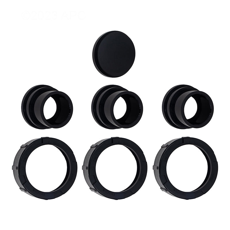 TAILPIECE, CAP & UNION NUT SET