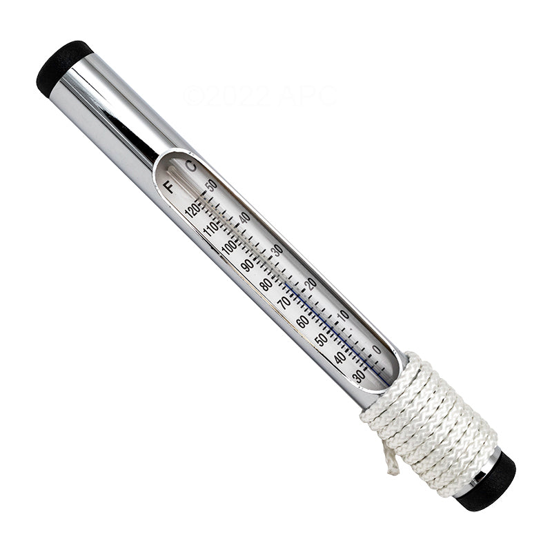 Pentair #130 Chrome Brass Tube Thermometer | R141076
