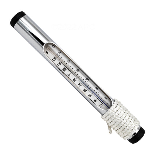 Pentair #130 Chrome Brass Tube Thermometer | R141076