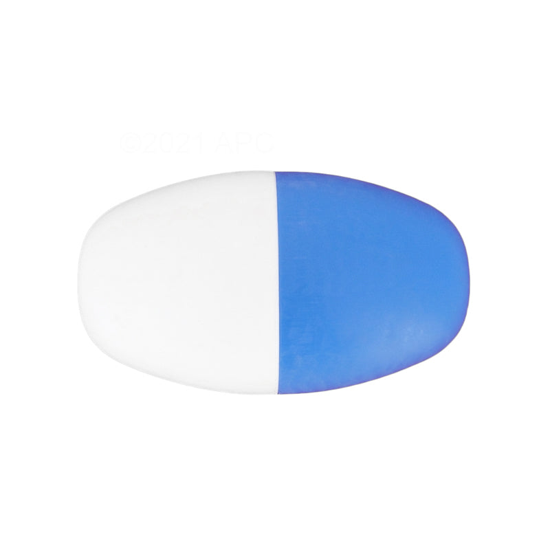 Pentair Rainbow #350 Polyethylene Rope Float, 3" x 5", Blue/White | R181016