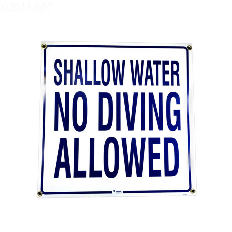 NO DIVING(SC) SIGN