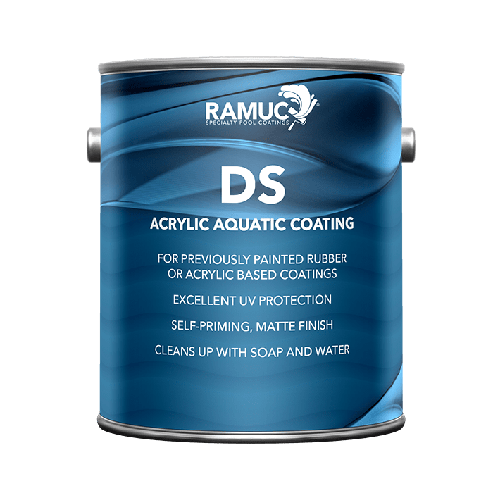 Ramuc Type DS Water-Based Acrylic Pool Paint, White, 1 gal | 910131101