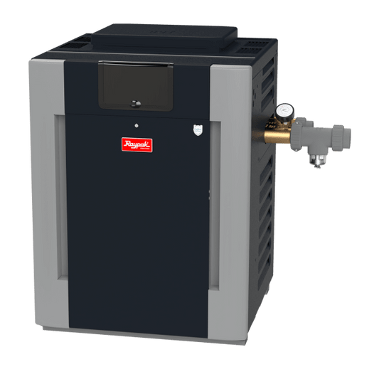 Raypak B-R266A-En-X 266K BTU Digital Natural Gas Heater w/ Bronze Headers, Cupro-Nickel | 017400