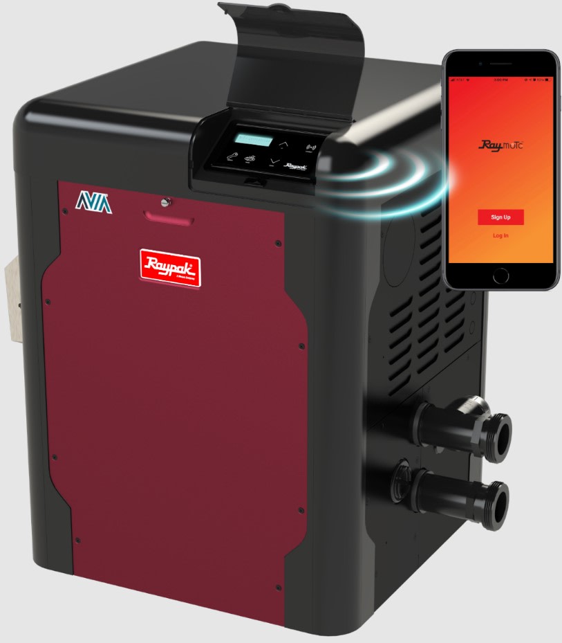 Raypak Avia Natural Gas Heater 264K BTU Copper Heat Exchanger | 018032
