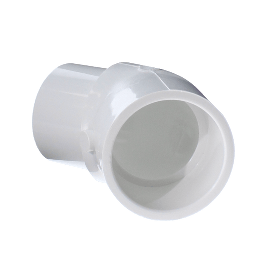 Sch. 40 PVC Street Elbow 1-1/2" Spigot x Socket 45 Degree Standard | 427-015