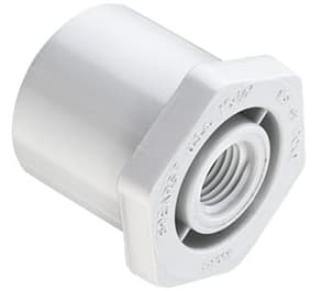 Sch 40 PVC Reducer Bushing Flush Style 1-1/2 in. x 1/2 in. Spigot x FIPT | 438-209