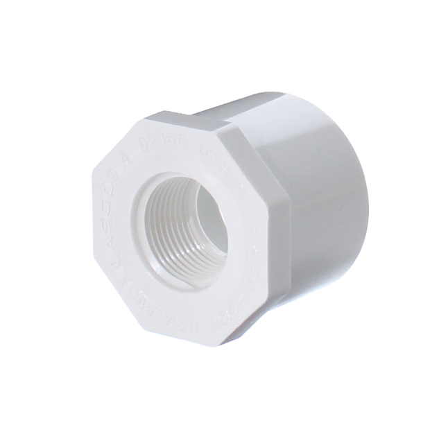 Sch. 40 PVC Bushing 1-1/2 in. x 3/4 in. Spigot x Reducing FPT – Pool Goods