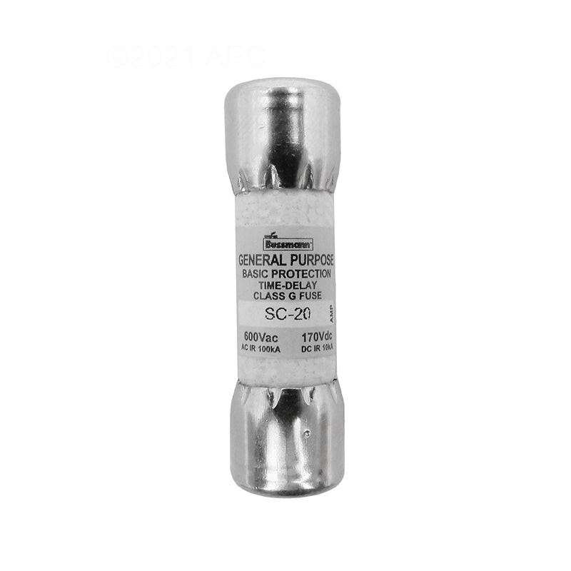 FUSE 20AMP SC SERIES SLOW BLOW