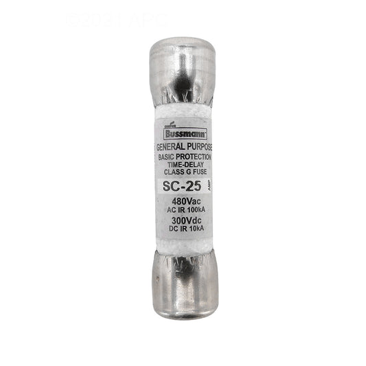 FUSE 25AMP SC SERIES SLOW BLOW
