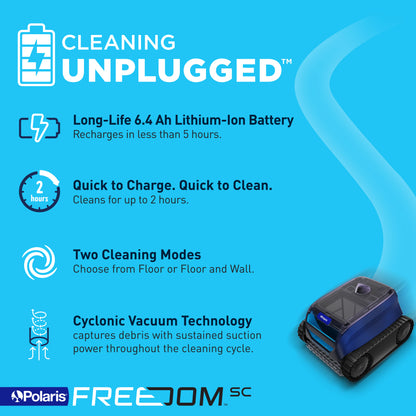 Polaris FREEDOM SC Cordless Robotic Pool Cleaner