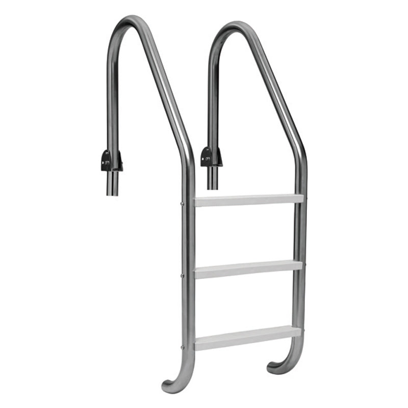 S.R. Smith 20" On Center In-Ground Snap-Lok 3-Tread Ladder With Hinged Snap-Lok For Auto Covers - Cycolac Treads | SLF-24E-3B